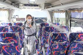 Ikeuchi's backpack-type sterilization spray device "Dry Fog Hainou